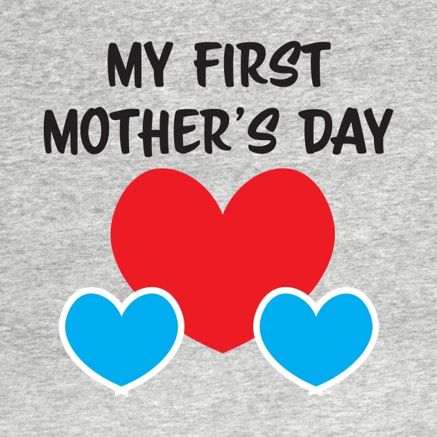 My First Mother's day mother of twin boys by sigdesign